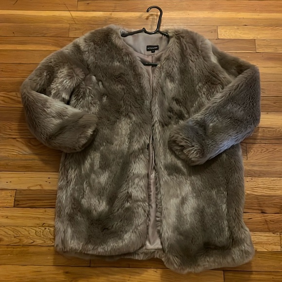 PLT Faux Fur Coat - Picture 1 of 7